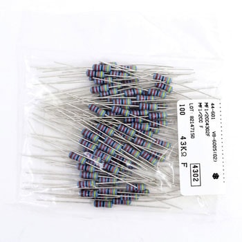 塗装絶縁形金属皮膜固定抵抗器 MF KOA