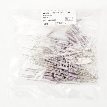 小形酸化金属皮膜固定抵抗器 MOS KOA