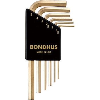 六角ショートL-レンチセット BONDHUS