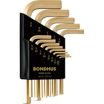六角ショートL-レンチセット BONDHUS