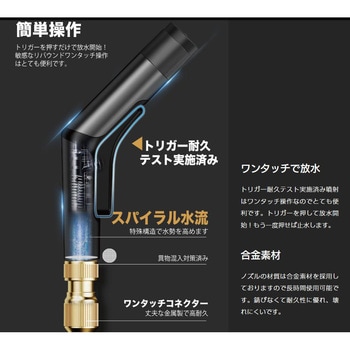 電源不要 高圧洗浄ホースセット インベス
