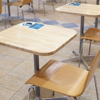 注意喚起ステッカー 5か国語表示 ササガワ