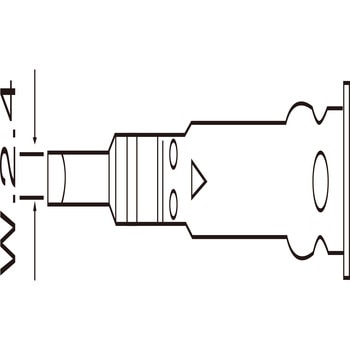 コテ先オートミニ用先端幅2．4mm コテライザー