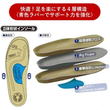 靴の中敷き レディースコンフォート2 アシマル