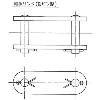 EKステンレスローラーチェーン(ダブルピッチ形)用ジョイントリンク ENUMA