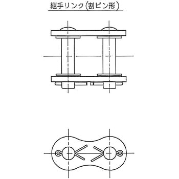 EKシールチェーン(シングルピッチ形)用ジョイントリンク ENUMA 標準