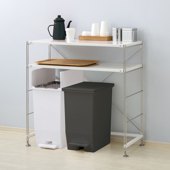 H&H棚下で使えるペダルダストボックス45L リス