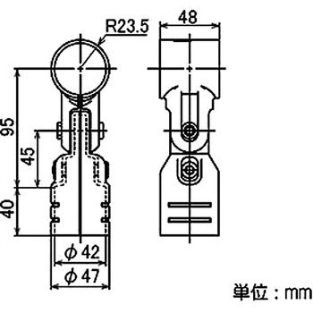 イレクター Φ42メタルジョイント 矢崎化工