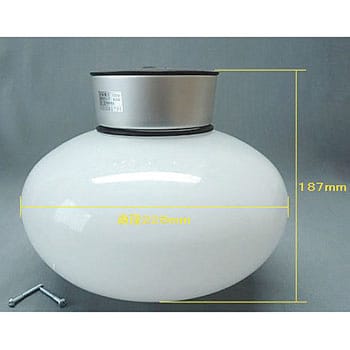 ガラス製 天井直付照明(みかん型) 栄興電器