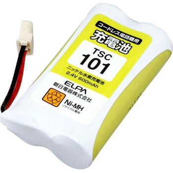 TSC-101 電話機用充電池 1個 ELPA 【通販サイトMonotaRO】