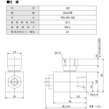 圧力計用ストップ弁 ジェイテクトフルードパワーシステム(旧豊興工業)