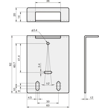 センサブラケット レーザーセンサ用(OPTEX-FA社) 岩田製作所