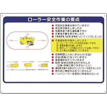 安全標識(重機取扱い標識) つくし工房