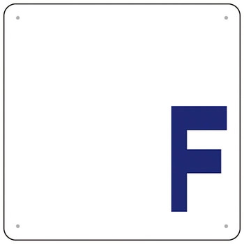 階数表示板(450×450 SCボード) つくし工房
