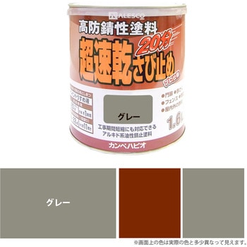 超速乾さび止め 油性さび止め塗料(つやけし) カンペハピオ
