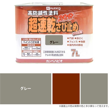 超速乾さび止め 油性さび止め塗料(つやけし) カンペハピオ