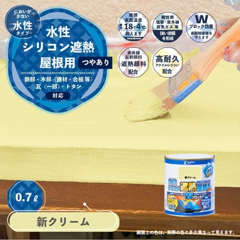 水性シリコン遮熱屋根用 水性屋根用塗料 (つやあり) カンペハピオ