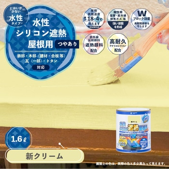 水性シリコン遮熱屋根用 水性屋根用塗料 (つやあり) カンペハピオ