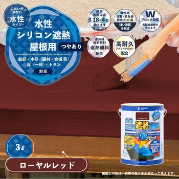 水性シリコン遮熱屋根用 水性屋根用塗料 (つやあり) カンペハピオ