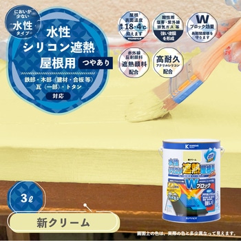 水性シリコン遮熱屋根用 水性屋根用塗料 (つやあり) カンペハピオ