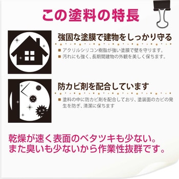 水性シリコン外かべ用 水性屋外壁用塗料(つやあり) カンペハピオ