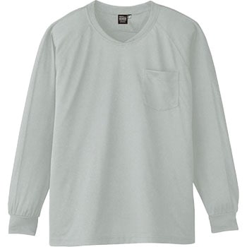 長袖VネックTシャツ A-668 コーコス信岡