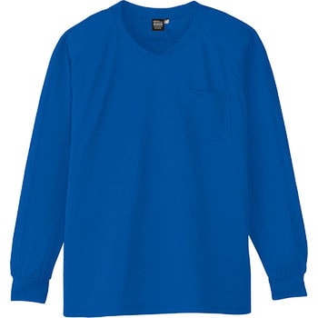 長袖VネックTシャツ A-668 コーコス信岡
