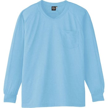 長袖VネックTシャツ A-668 コーコス信岡