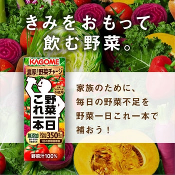 野菜一日これ一本 カゴメ 容量200mL 紙パック 本数24 - 【通販モノタロウ】