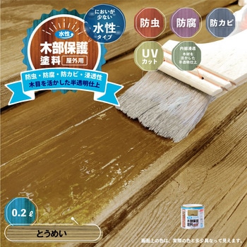 水性木部保護塗料 水性木部保護塗料(木目を活かした半透明着色仕上げ) カンペハピオ