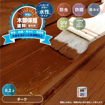 水性木部保護塗料 水性木部保護塗料(木目を活かした半透明着色仕上げ) カンペハピオ