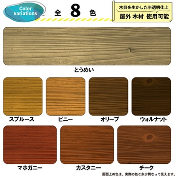 水性木部保護塗料 水性木部保護塗料(木目を活かした半透明着色仕上げ) カンペハピオ