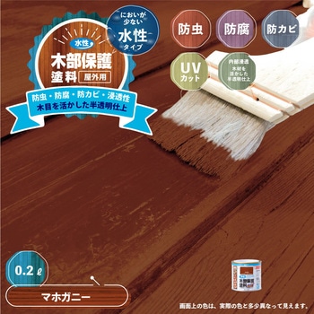 水性木部保護塗料 水性木部保護塗料(木目を活かした半透明着色仕上げ) カンペハピオ