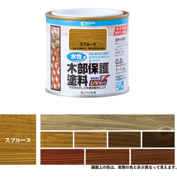 水性木部保護塗料 水性木部保護塗料(木目を活かした半透明着色仕上げ) カンペハピオ
