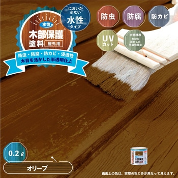 水性木部保護塗料 水性木部保護塗料(木目を活かした半透明着色仕上げ) カンペハピオ