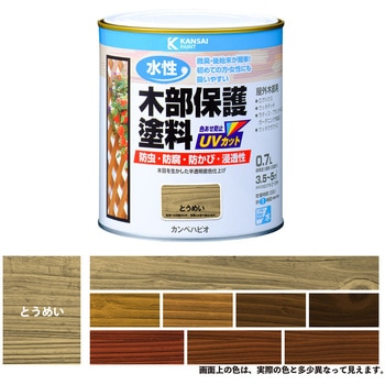 水性木部保護塗料 水性木部保護塗料(木目を活かした半透明着色仕上げ) カンペハピオ
