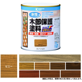 水性木部保護塗料 水性木部保護塗料(木目を活かした半透明着色仕上げ) カンペハピオ