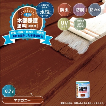 水性木部保護塗料 水性木部保護塗料(木目を活かした半透明着色仕上げ) カンペハピオ