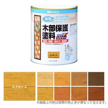 水性木部保護塗料 水性木部保護塗料(木目を活かした半透明着色仕上げ) カンペハピオ
