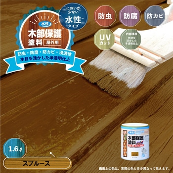 水性木部保護塗料 水性木部保護塗料(木目を活かした半透明着色仕上げ) カンペハピオ