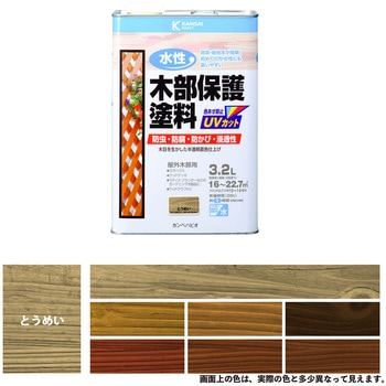 水性木部保護塗料 水性木部保護塗料(木目を活かした半透明着色仕上げ) カンペハピオ