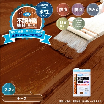 水性木部保護塗料 水性木部保護塗料(木目を活かした半透明着色仕上げ) カンペハピオ