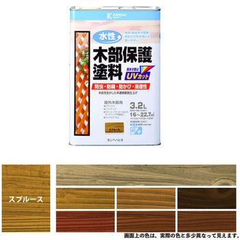 水性木部保護塗料 水性木部保護塗料(木目を活かした半透明着色仕上げ) カンペハピオ