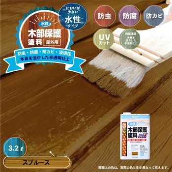 水性木部保護塗料 水性木部保護塗料(木目を活かした半透明着色仕上げ) カンペハピオ