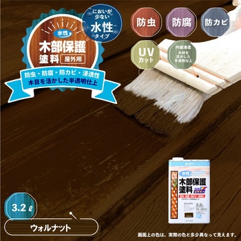 水性木部保護塗料 水性木部保護塗料(木目を活かした半透明着色仕上げ) カンペハピオ