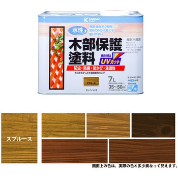 水性木部保護塗料 水性木部保護塗料(木目を活かした半透明着色仕上げ) カンペハピオ