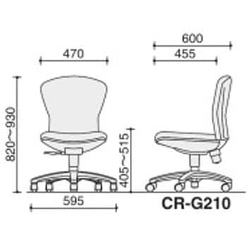 CR-G210F4HSN65-W オフィスチェアー レグノ2 スタンダードタイプ ロー