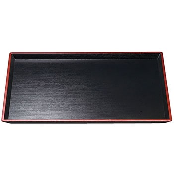 【超特価】 黒天朱 清流長手木目盆 福井クラフト 【通販 トレー・お盆 テーブル用品