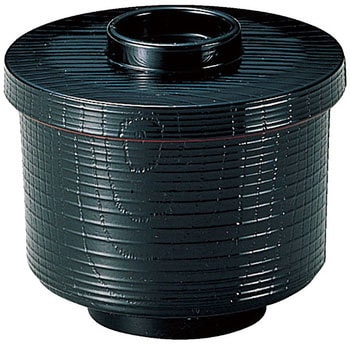 柾目小吸椀 黒(内朱) A 福井クラフト