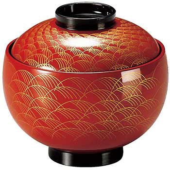 布袋椀 朱武蔵野 A 福井クラフト